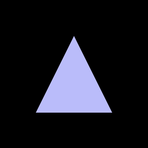 A single unimpressive triangle.