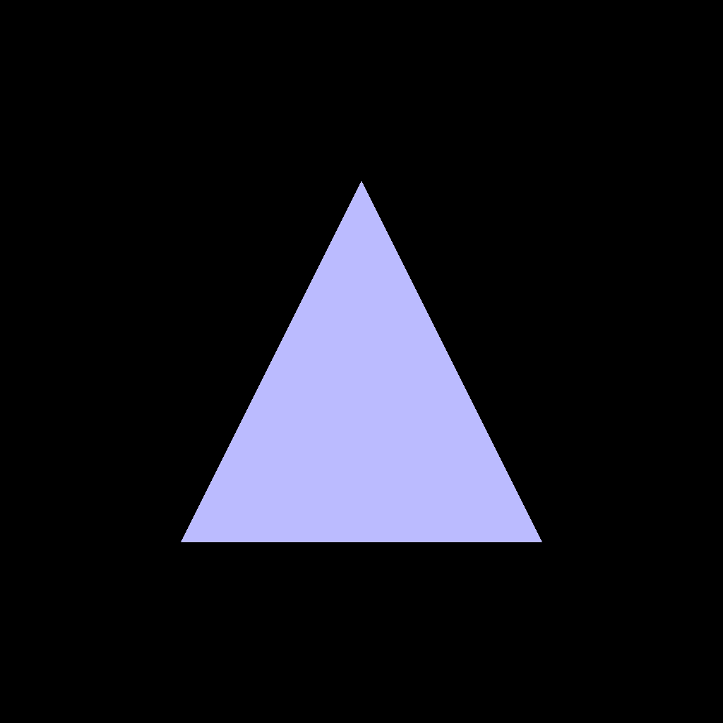 A nice, lilac triangle.